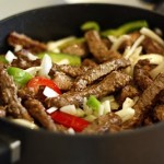 Onion and Pepper Smothered Round Steak