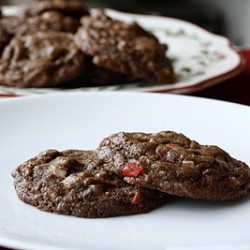 Peppermint Fudge Cookies