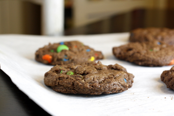 Soft and Chewy Chocolate M&M Cookies