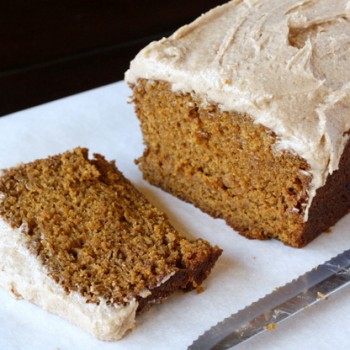 Pumpkin Gingerbread with Spiced Buttercream