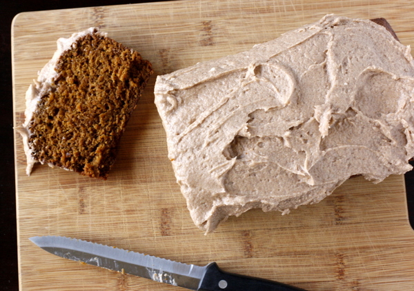 Pumpkin Gingerbread with Spiced Buttercream