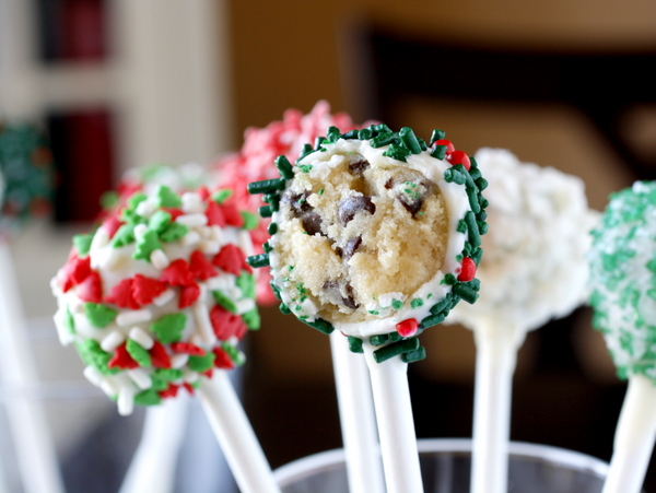 Chocolate Covered Cookie Dough Pops