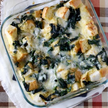 Spinach and Cheese Strata