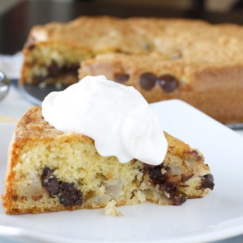 Bittersweet Chocolate and Pear Cake