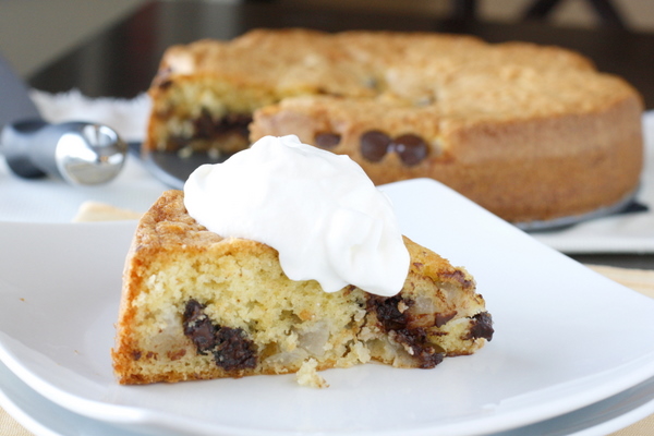 Bittersweet Chocolate and Pear Cake