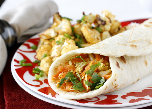 Indian Chicken Wraps