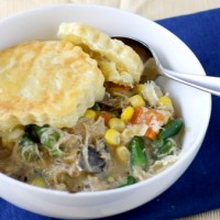 Slow Cooker Chicken and Mushroom Pot Pie