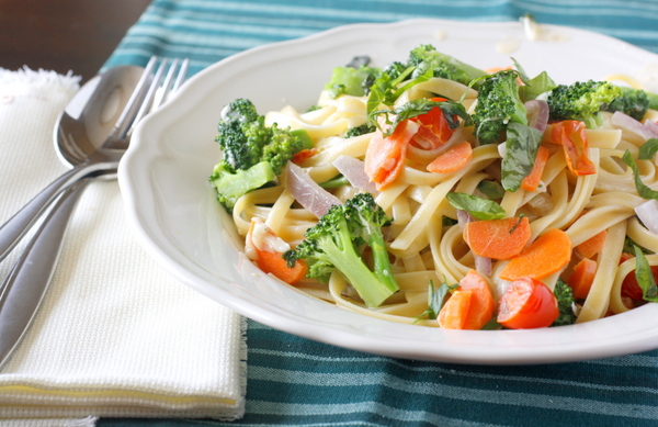 Stir-Fried Pasta Primavera