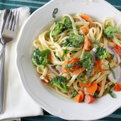 Stir-Fried Pasta Primavera