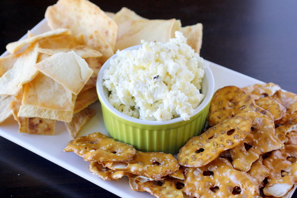 Roasted Garlic, Jalapeno and Feta Dip