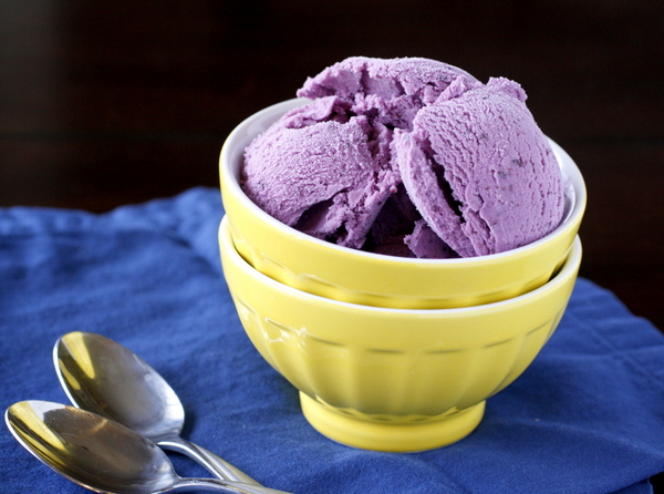 Blueberry Vanilla Ice Cream
