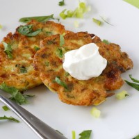 Zucchini Feta Pancakes