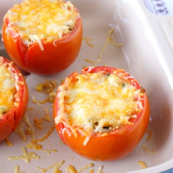 Baked Tomatoes with Quinoa, Corn, and Green Chiles