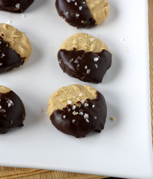 Peanut Butter Shortbread with Salted Chocolate