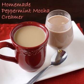 Homemade Peppermint Mocha Creamer