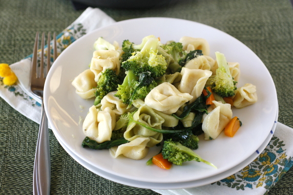 Tortellini with Spinach, Broccoli, and Brown Butter
