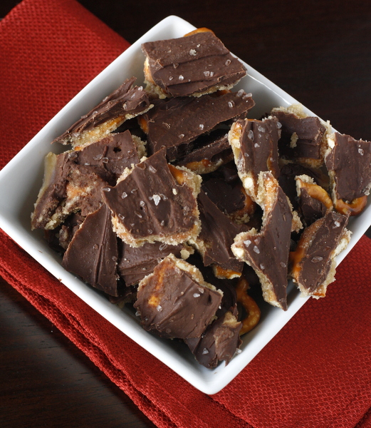 Salted Caramel Pretzel Bark