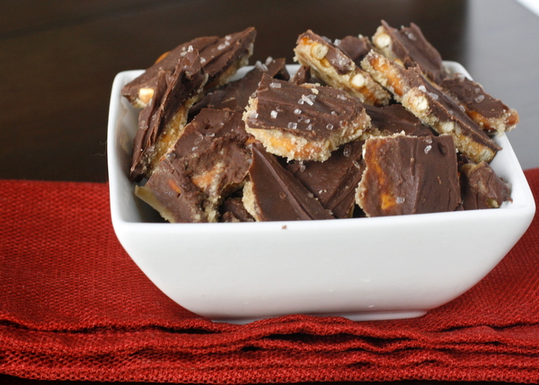 Salted Caramel Pretzel Bark