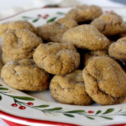 Ginger Molasses Pillow Cookies