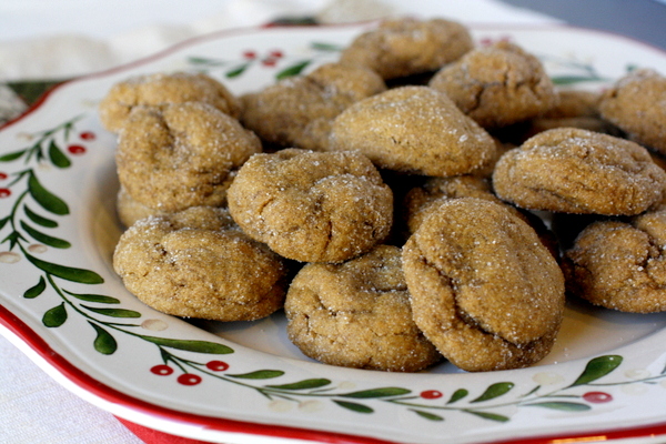 Ginger Molasses Pillow Cookies