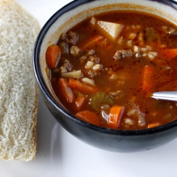 Hamburger Vegetable Barley Soup