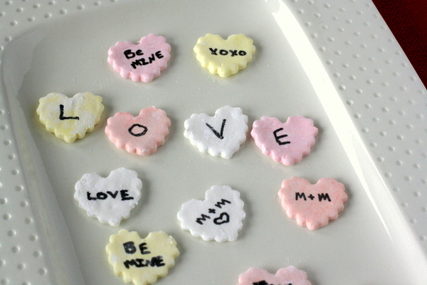 Homemade Conversation Hearts