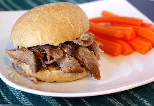Pulled Pork Sandwiches with Ginger Lime Mayonnaise