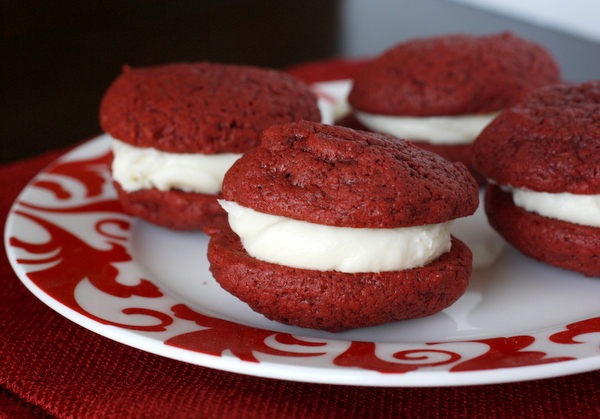 Red Velvet Whoopie Pies