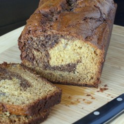 Nutella Swirled Banana Bread