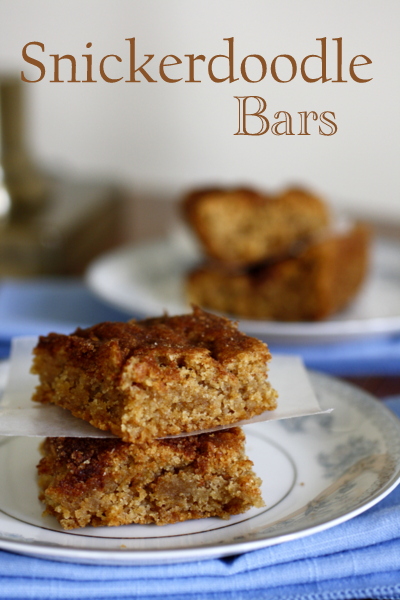 Snickerdoodle Bars