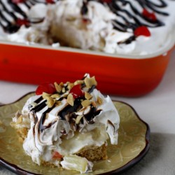 No-Bake Banana Split Dessert