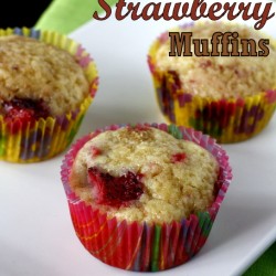 Roasted Strawberry Muffins