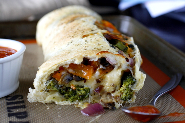 Roasted Vegetable Stromboli