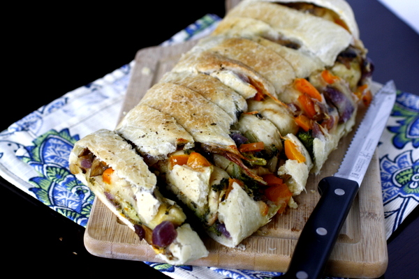 Roasted Vegetable Stromboli