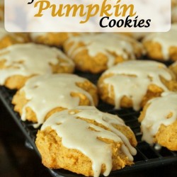 Soft Iced Pumpkin Cookies