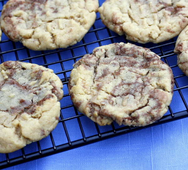 Peanut Butter Nutella Swirl Cookies