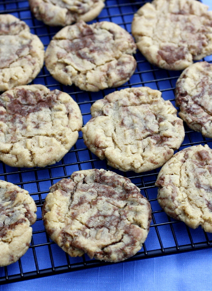 Peanut Butter Nutella Swirl Cookies