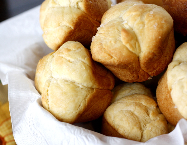 Parker House Rolls with Sea Salt