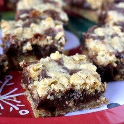 Minty Fudge Oat Bars