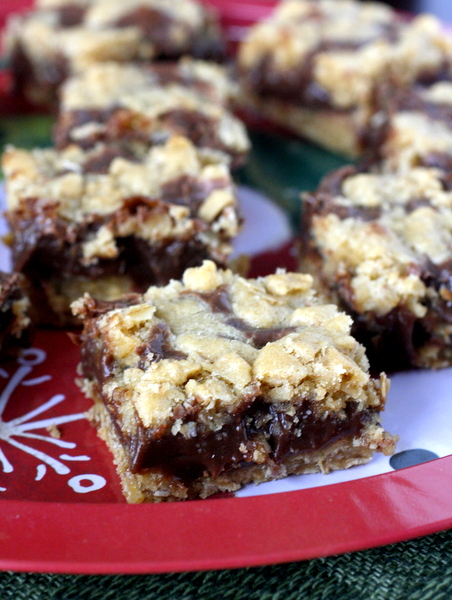 Minty Fudge Oat Bars