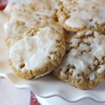 Soft Iced Oatmeal Cookies