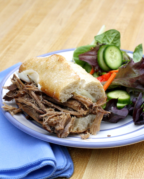 Slow Cooker French Dip Sandwiches