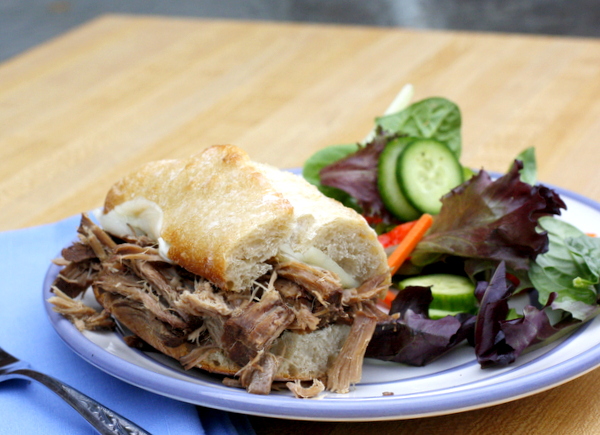 Slow Cooker French Dip Sandwiches