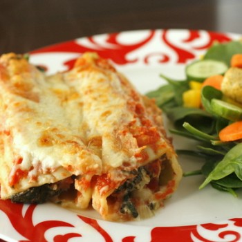 Creamy Spinach and Ricotta Manicotti