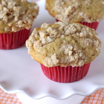 Cinnamon Crumb Banana Muffins