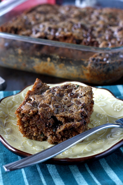 Chocolate Chip Zucchini Cake