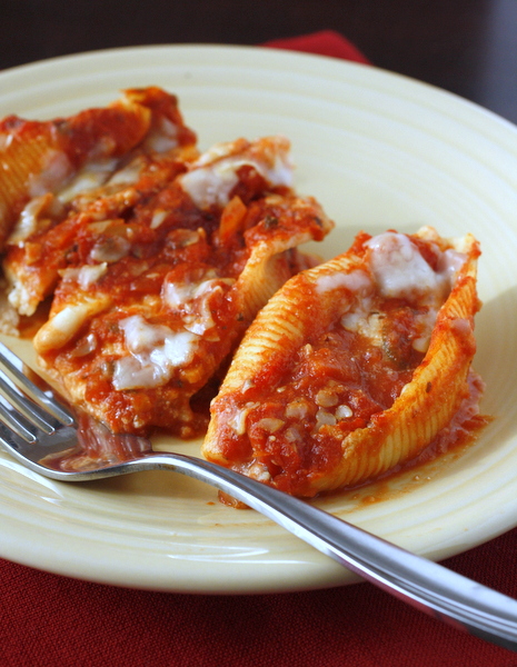 Three Cheese Stuffed Shells