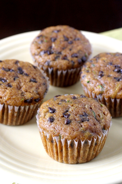 Zucchini Chocolate Chip Muffins