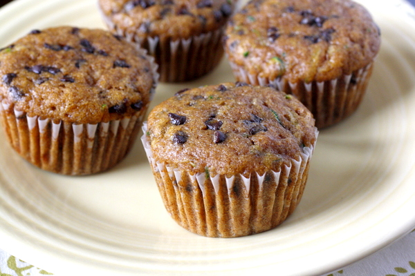 Zucchini Chocolate Chip Muffins