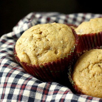 Whole Wheat Banana Maple Muffins